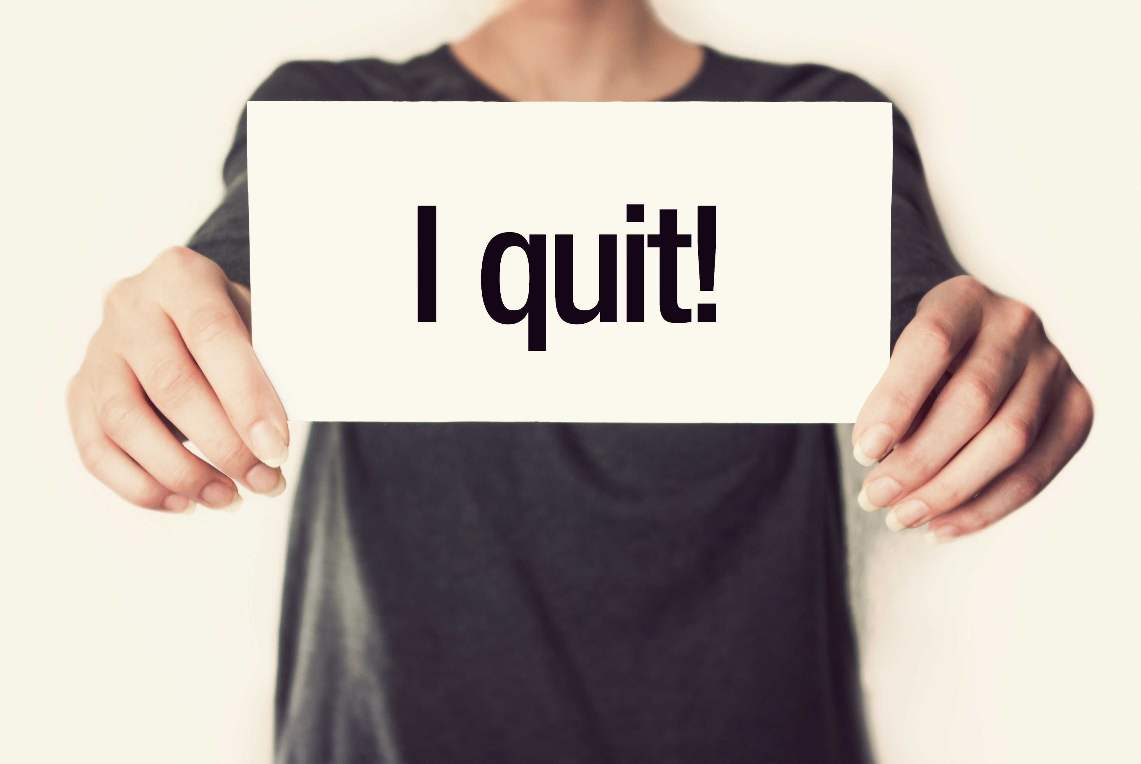 A few words before quitting smoking